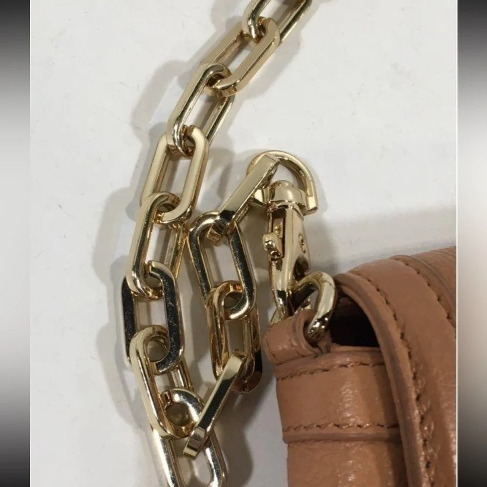 Women’s Tory Burch Tan Pebble Grain Leather Crossbody Bag
